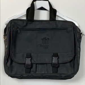 Black leather like computer bag from Mirage